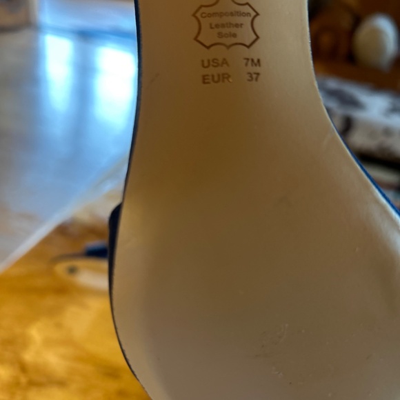 Nina heals with rhinestone ankle strap. Beautiful on! - Picture 6 of 7